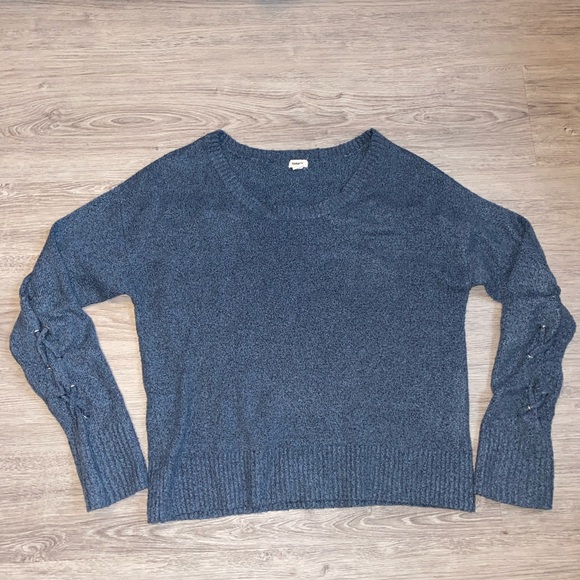 Dark blue GARAGE knit sweater - Picture 2 of 3